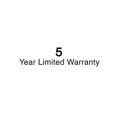 5 Year Limited Warranty
