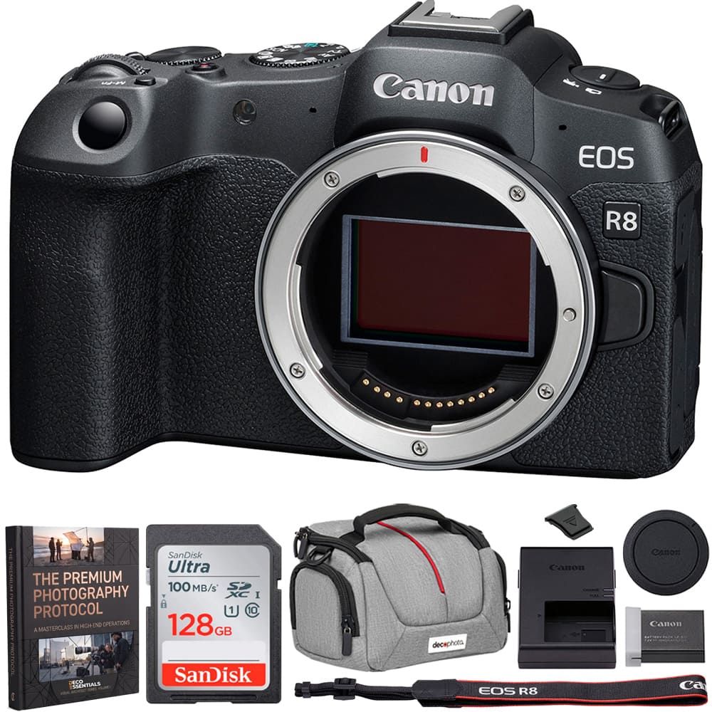 Canon X  
EOS R8  
SanDisk Ultra THE PREMIUM 100 MB/s PHOTOGRAPHY XC I CHOTOGRAPHY PROTOCOL U c IN N HIGH-END OPERATIONS 128GB A MASTERCLASS PROTOGOL DECO ESSENTIALS SanDisk BOWL as ISA  
Canon CHANGE decephoto EOS R8  
Canon Canon BOTTEROOOOCO