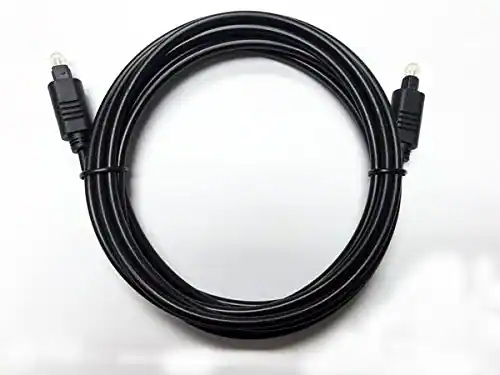 Front. OMNIHIL - 10 Feet Long Digital Optical Cable Compatible with Onkyo TX-NR7100 9.2 Ch. Receiver.