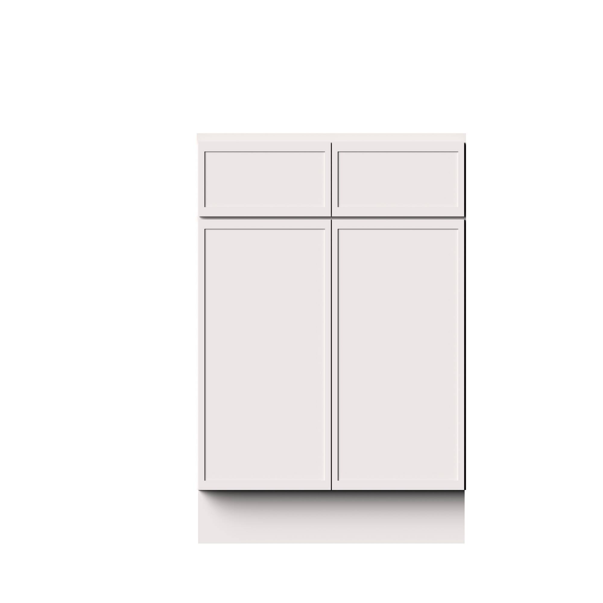 Alt View 1. Boyel Living - 36-in W x 34.5-in H x 24-in D Slim Shaker RTA Kitchen Base Cabinet with Soft-Close - Snow White.