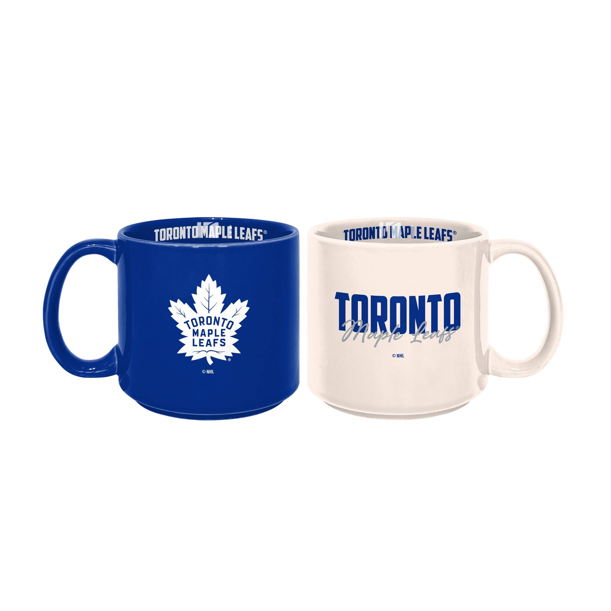 Photos - Mug / Cup Logo Brands - Toronto Maple Leafs 2-Pack 15oz. Stackable Mug Set - Multicolor 201869183