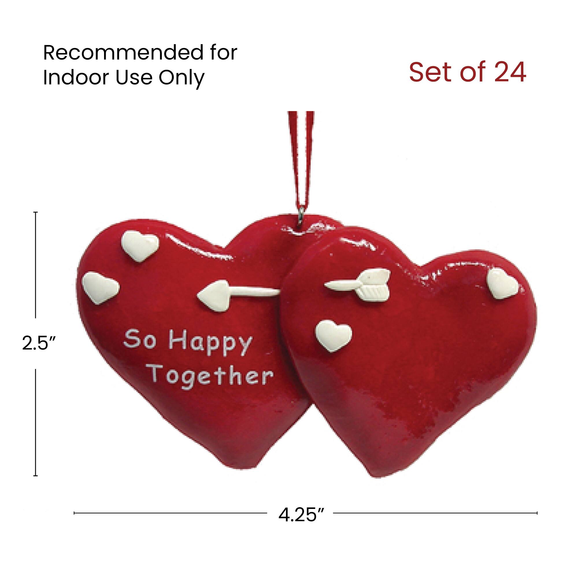 Recommended for Indoor Use Only  
Set of 24  
2.5"  
4.25"  
So Happy Together