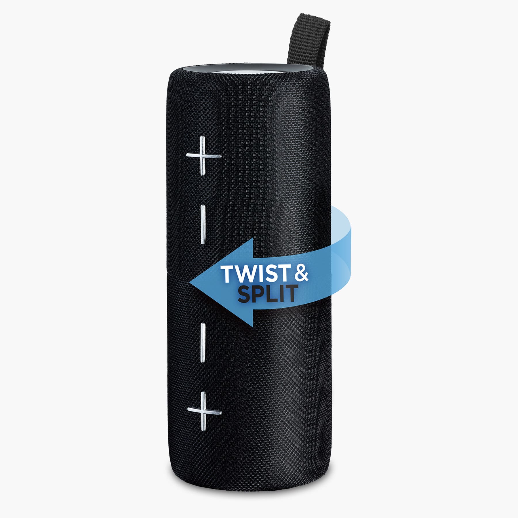 iHome - Split Bluetooth Speaker with Wireless Stereo and Enhanced Bass (iBT430) - Black