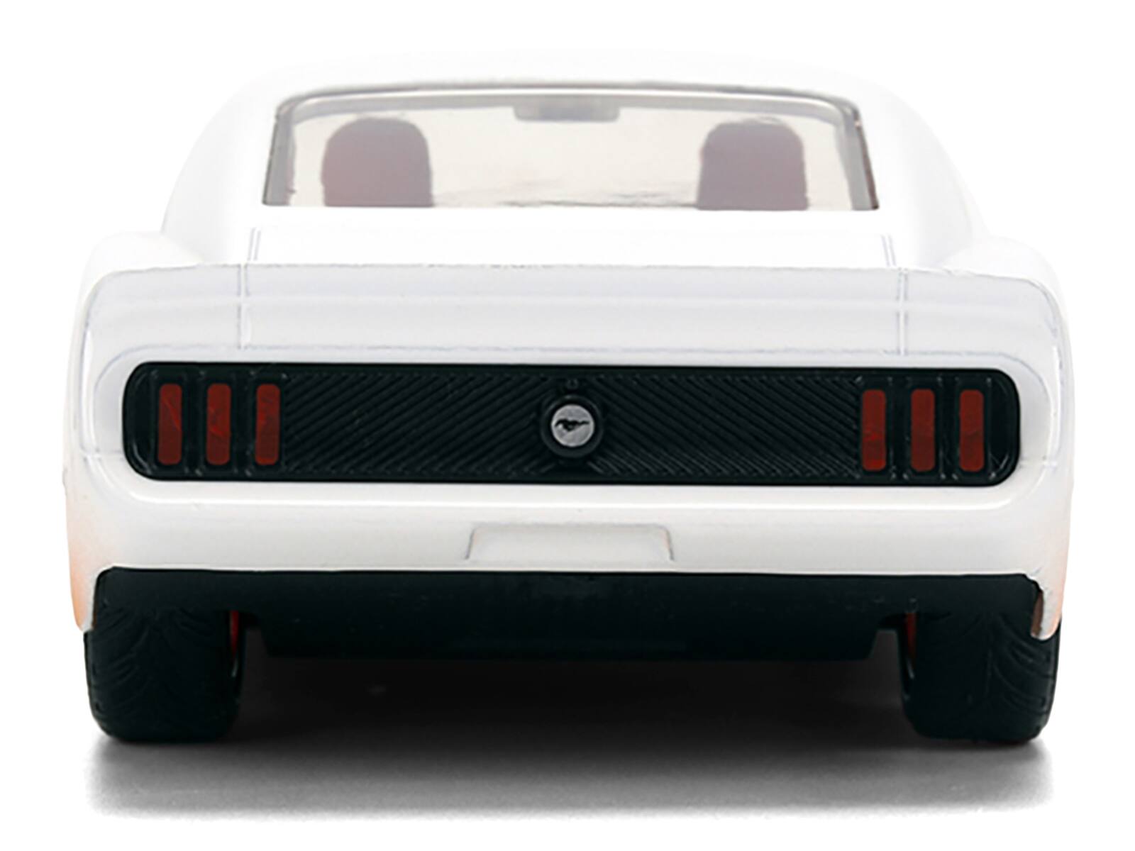 Alt View 6. Jada - Roman's Ford Mustang White with Black and Red Interior (Dirty Version) "Fast & Furious" Movie 1/32 Model Car by Jada.
