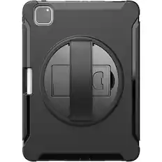 Front. SaharaCase - PROTECTION Hand Strap Series Case for Apple iPad Pro 11" (2nd, 3rd, and 4th Gen 2020-2022) - Black.