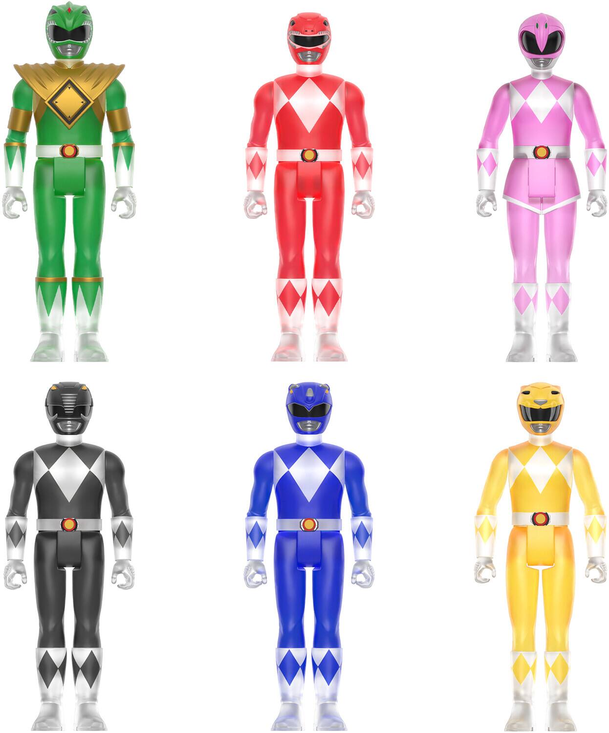 Alt View 4. Super7 - Super7 - Mighty Morphin Power Rangers - Reaction Blind Box Wv1 - 12pc Flat   - COLLECTIBLES - Multicolor.