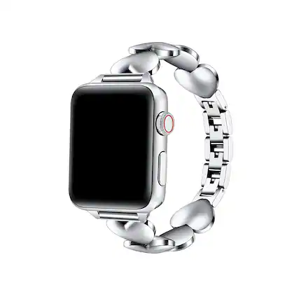 Front. Posh Tech - Aphrodite Band for Apple Watch - Silver.