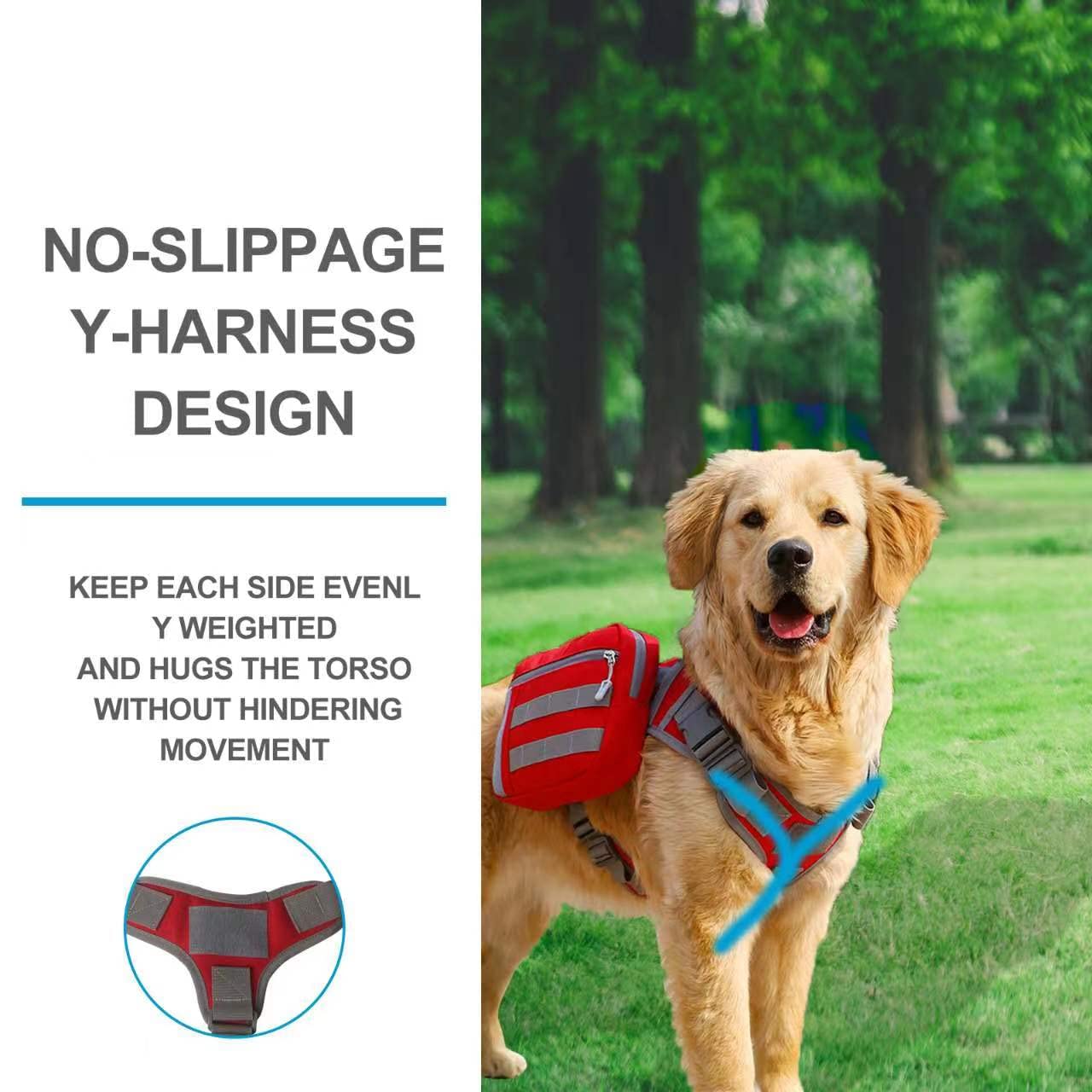 NO-SLIPPAGE Y-HARNESS DESIGN

KEEP EACH SIDE EVENLY WEIGHTED AND HUGS THE TORSO WITHOUT HINDERING MOVEMENT