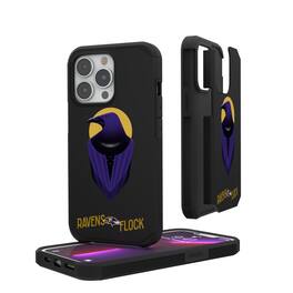 Keyscaper - NFL - Baltimore Ravens iPhone Rugged Case - 15 - Black