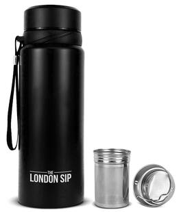 Escali - London Sip Infuser Bottle 25oz - Black