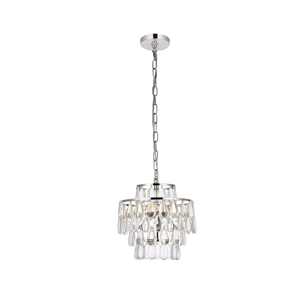 Elegant Lighting - Mila 12 inch pendant in - Chrome price history on PriceWatchPro