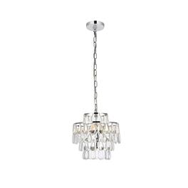Elegant Lighting - Mila 12 inch pendant in - Chrome