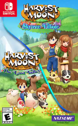 Harvest Moon: Skytree Village is a video game for the Nintendo Switch. It is a part of the Harvest Moon series, which is known for its farming and life simulation gameplay. The game is rated E for Everyone, making it suitable for both children and adults. The game is developed by Natsume, a company known for creating fun and engaging games. - E (Everyone)