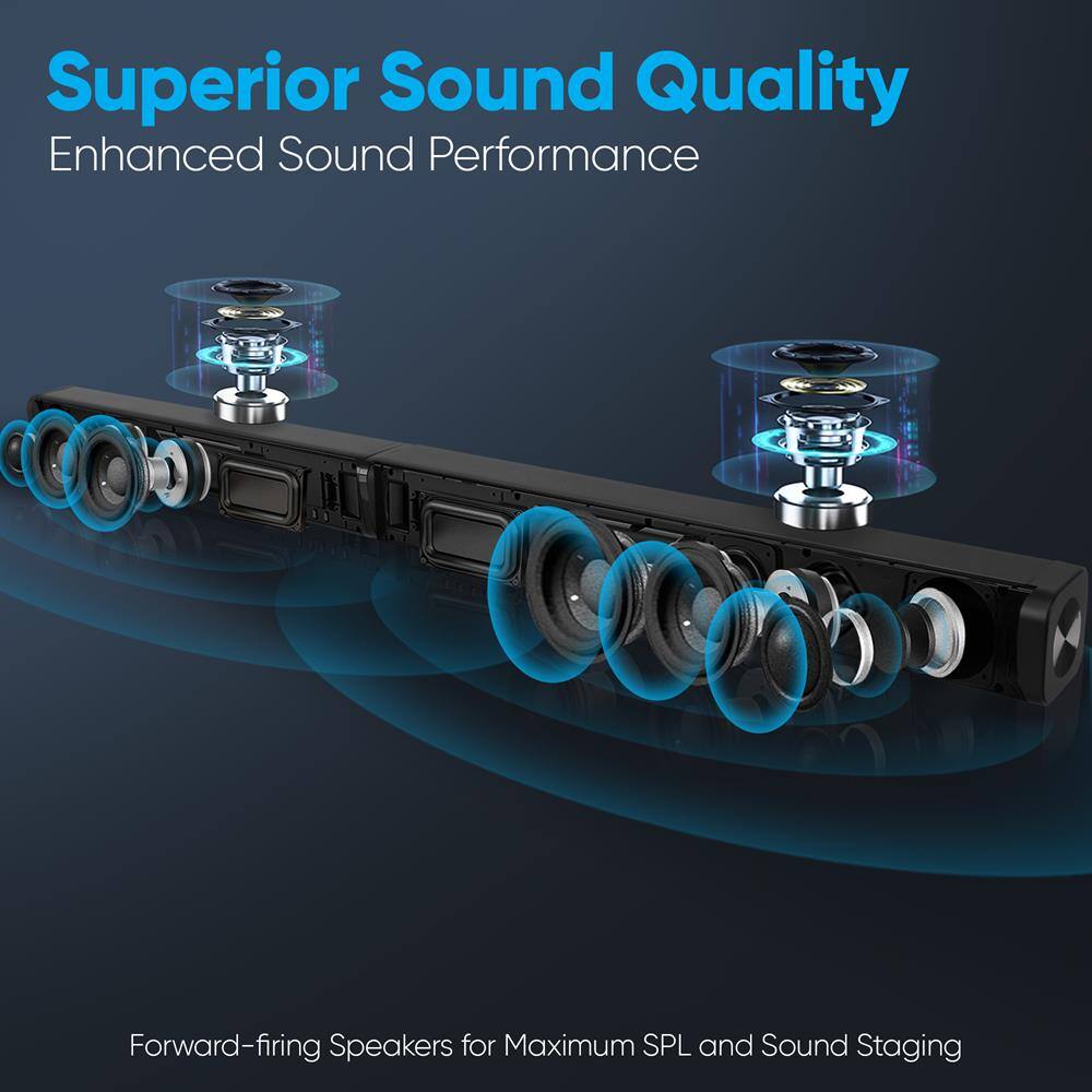 Superior Sound Quality  
Enhanced Sound Performance  

Forward-firing Speakers for Maximum SPL and Sound Staging