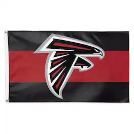 WinCraft - Atlanta Falcons 3' x 5' Horizontal Stripe 1-Sided Deluxe Flag - Multicolor