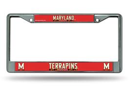 Rico Industries - University of Maryland Terrapins Chrome Metal License Plate Frame - Multi