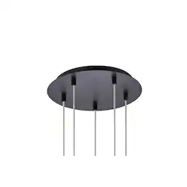 Elegant Lighting - Eren 5 lights pendant - Black
