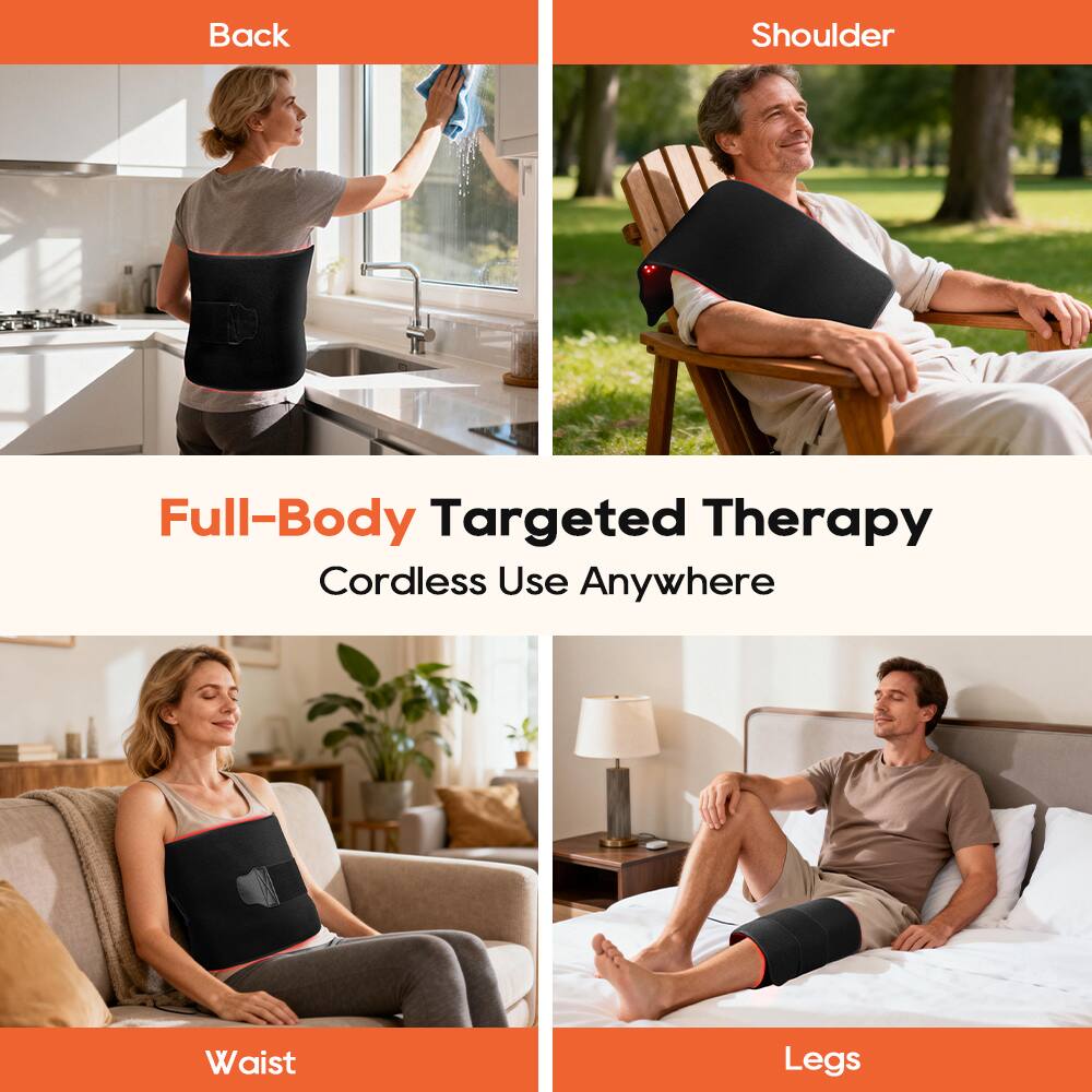Back Shoulder Full-Body Targeted Therapy Cordless Use Anywhere Waist Legs