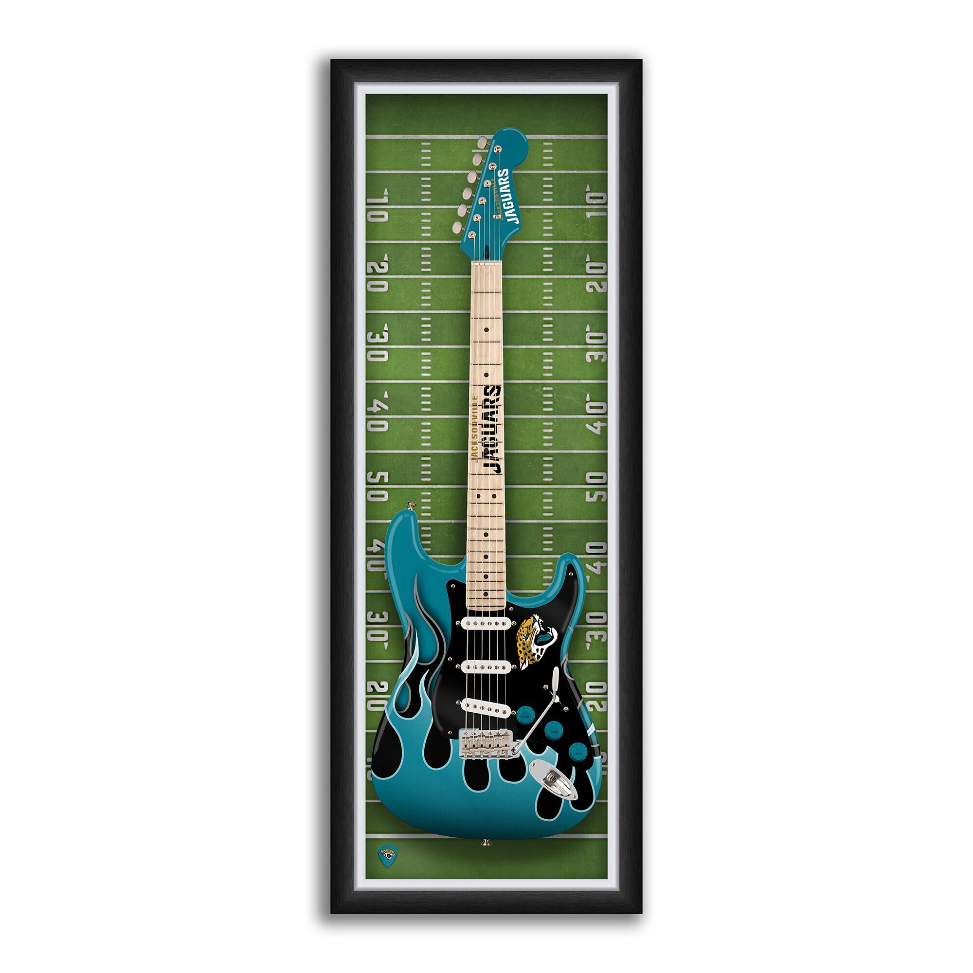 14" x 37" Framed Electric Guitar Print