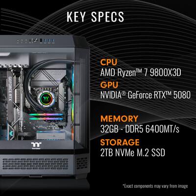 Thermaltake Reactor 9880 Gaming Desktop AMD Ryzen 7 9800X3D 2025 Thermaltake Reactor 9880 Gaming Desktop AMD Ryzen 7 9800X3D 2025
