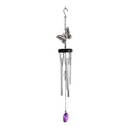 FC Design - 20" Long Butterfly Wind Chime Outdoor Patio or Garden Hanging Decoration - Multi-Color