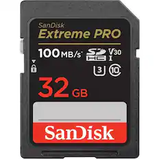 SanDisk Extreme PRO
100 MB/s*
32 GB
V30
UHS-I
U3
I 10
SanDisk