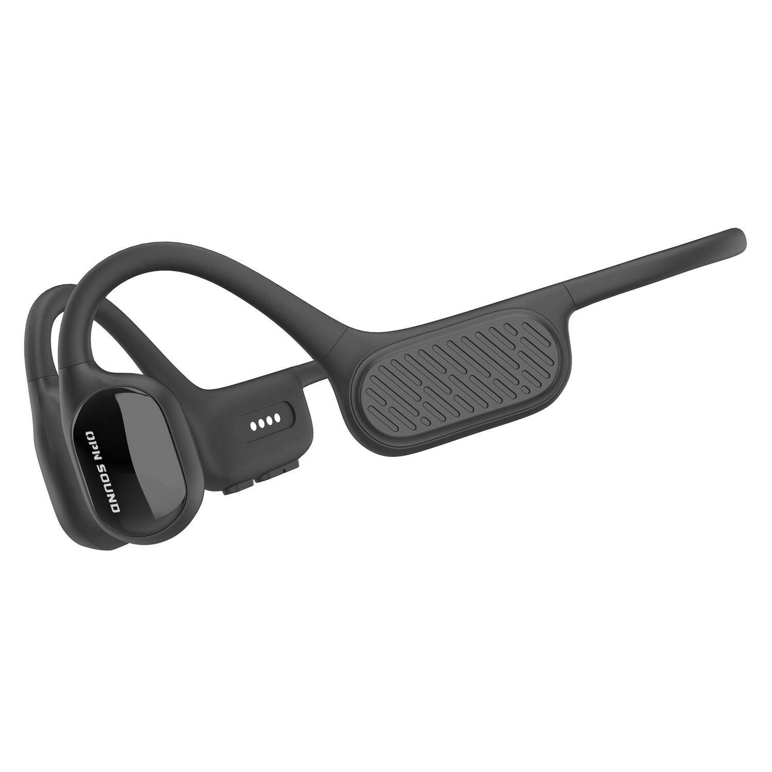 Front. OPN Sound - OPN Sound Swym+ Open-Ear Wireless Bone Conduction Swimming Headphones With MP3 And Bluetooth - Black.