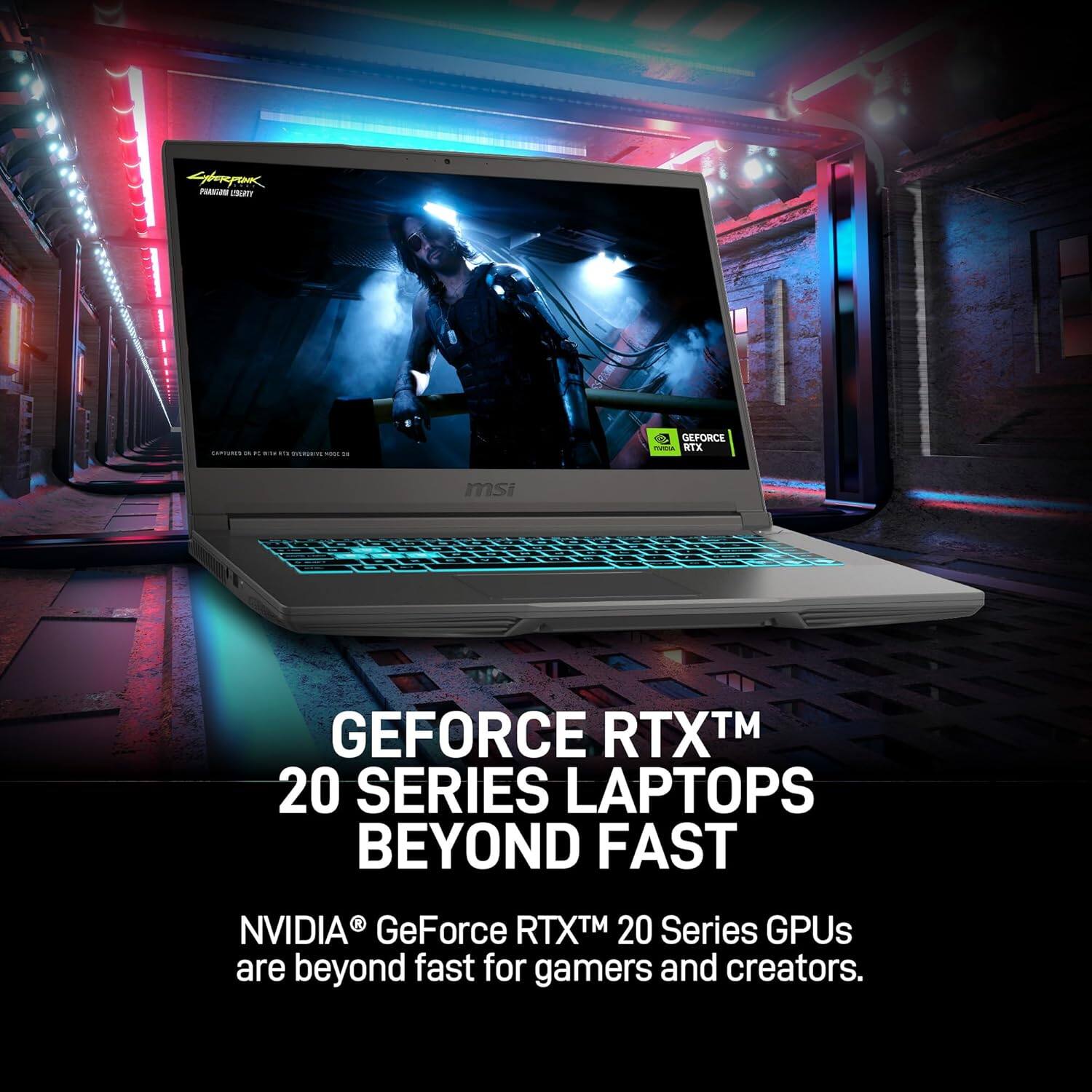 GEFORCE RTX™ 20 SERIES LAPTOPS BEYOND FAST

NVIDIA® GeForce RTX™ 20 Series GPUs are beyond fast for gamers and creators.