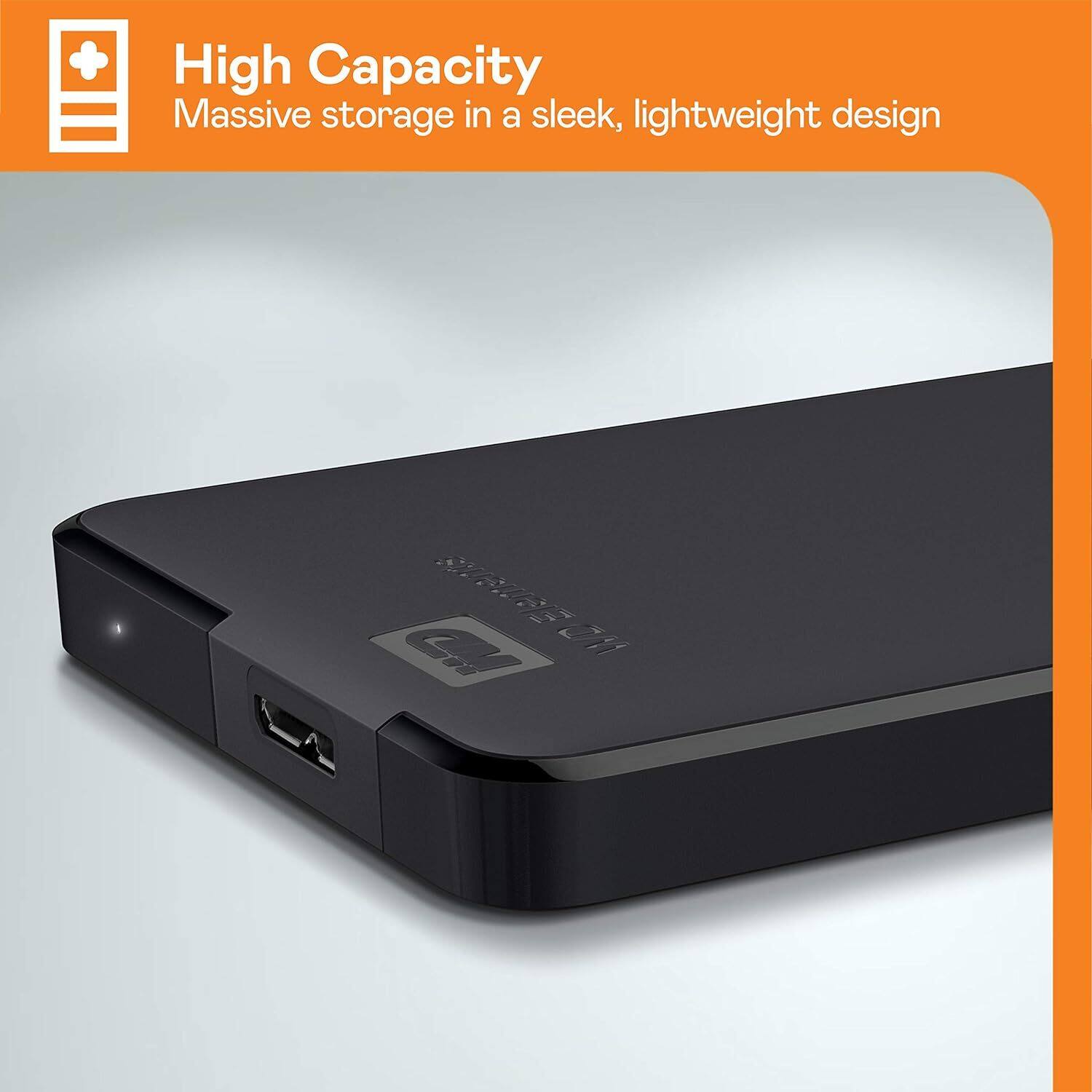High Capacity  
Massive storage in a sleek, lightweight design