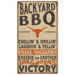 Jardine - Texas Longhorns 11'' x 20'' Indoor/Outdoor BBQ Sign - Tan