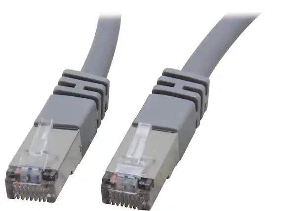Front. Cables to Go - C2G 27260 Cat5e Cable - Snagless Shielded Ethernet Network Patch Cable, Gray (14 Feet, 4.26 Meters).
