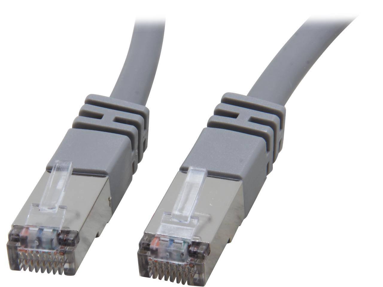 Front. Cables to Go - C2G 27260 Cat5e Cable - Snagless Shielded Ethernet Network Patch Cable, Gray (14 Feet, 4.26 Meters).
