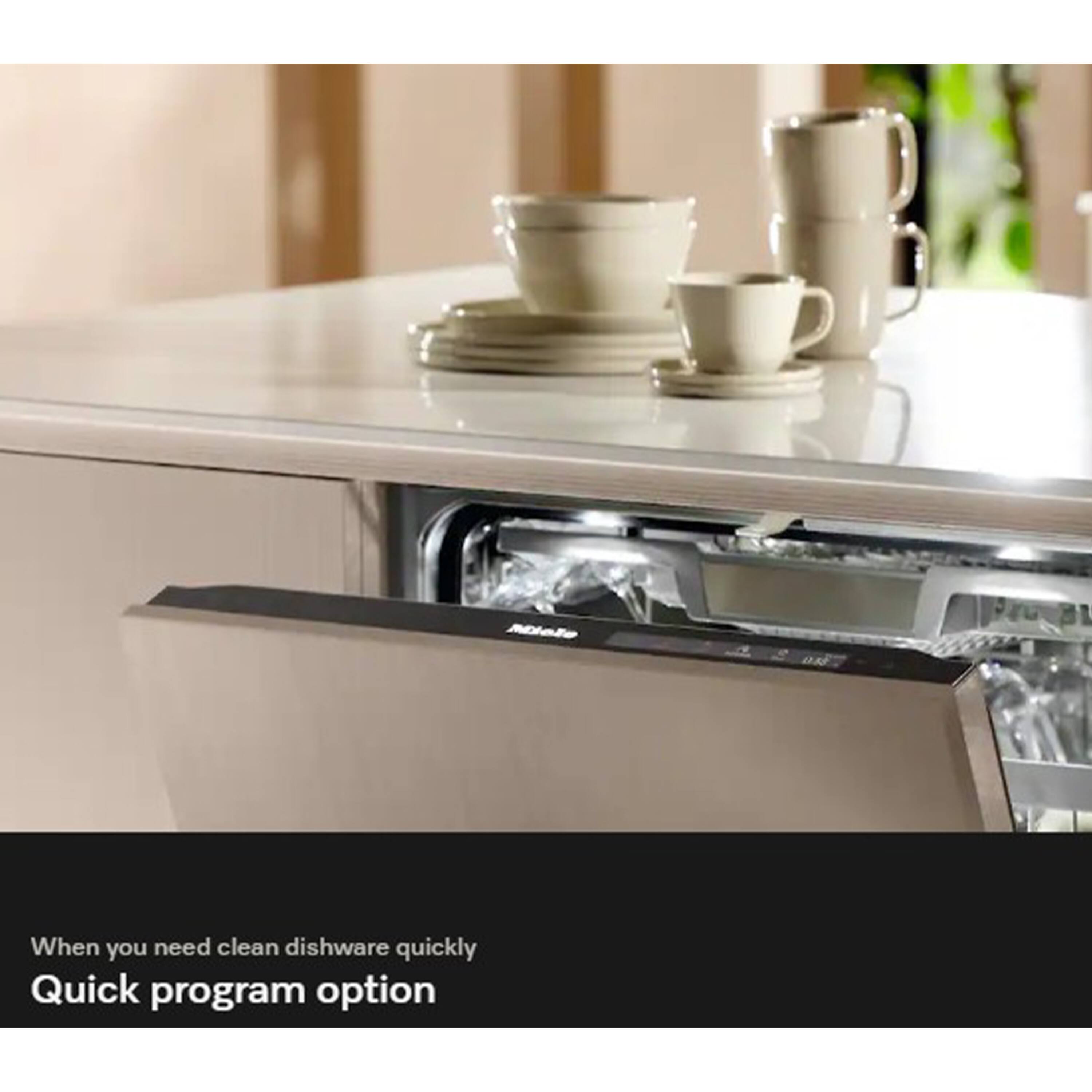 Miele  
ORE  
01  
When you need clean dishware quickly  
Quick program option
