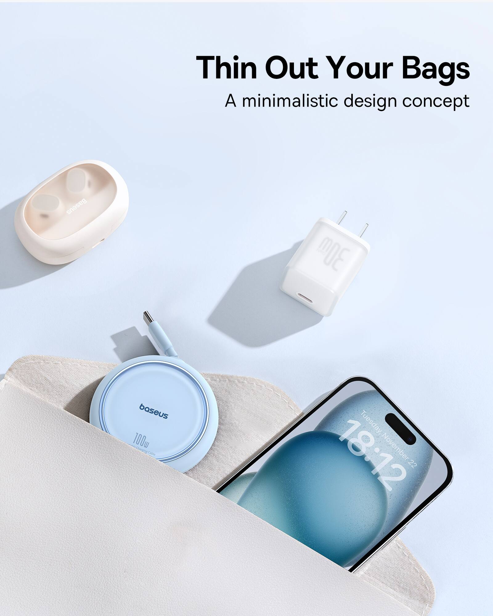 Thin Out Your Bags: A minimalistic design concept.