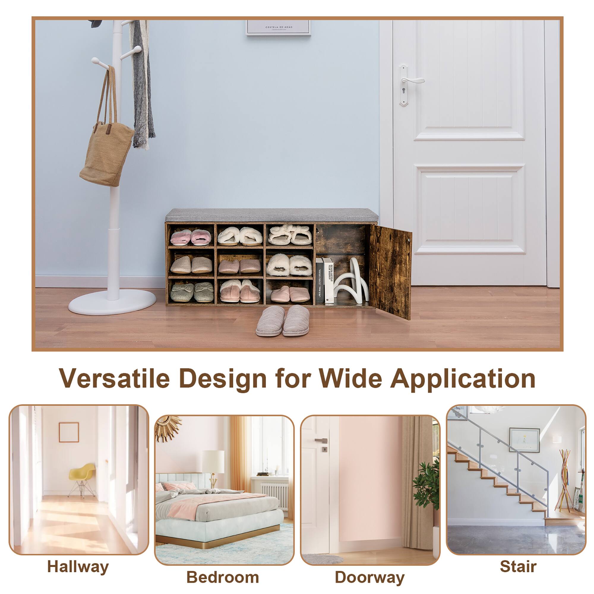 Versatile Design for Wide Application Hallway Bedroom Doorway Stair