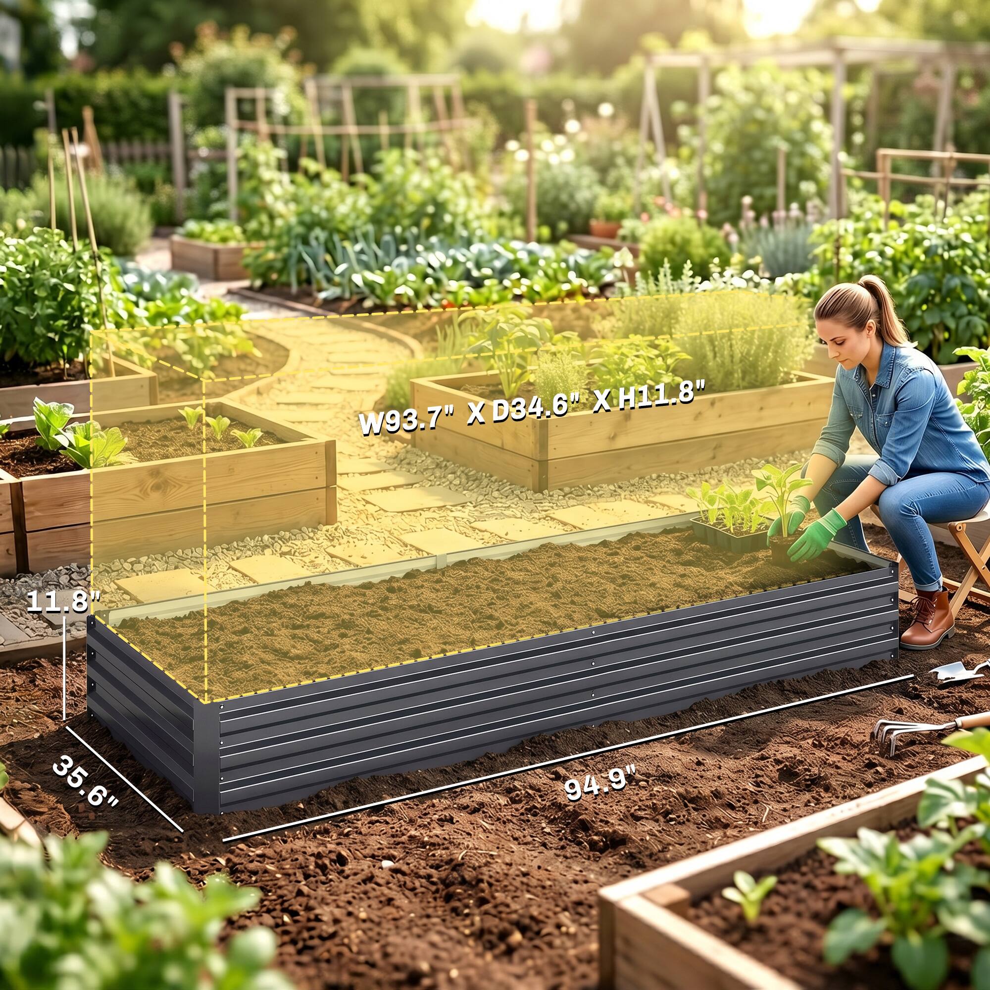 W93.7" X D34.6" X H11.8"  
11.8"  
35.6"  
94.9"