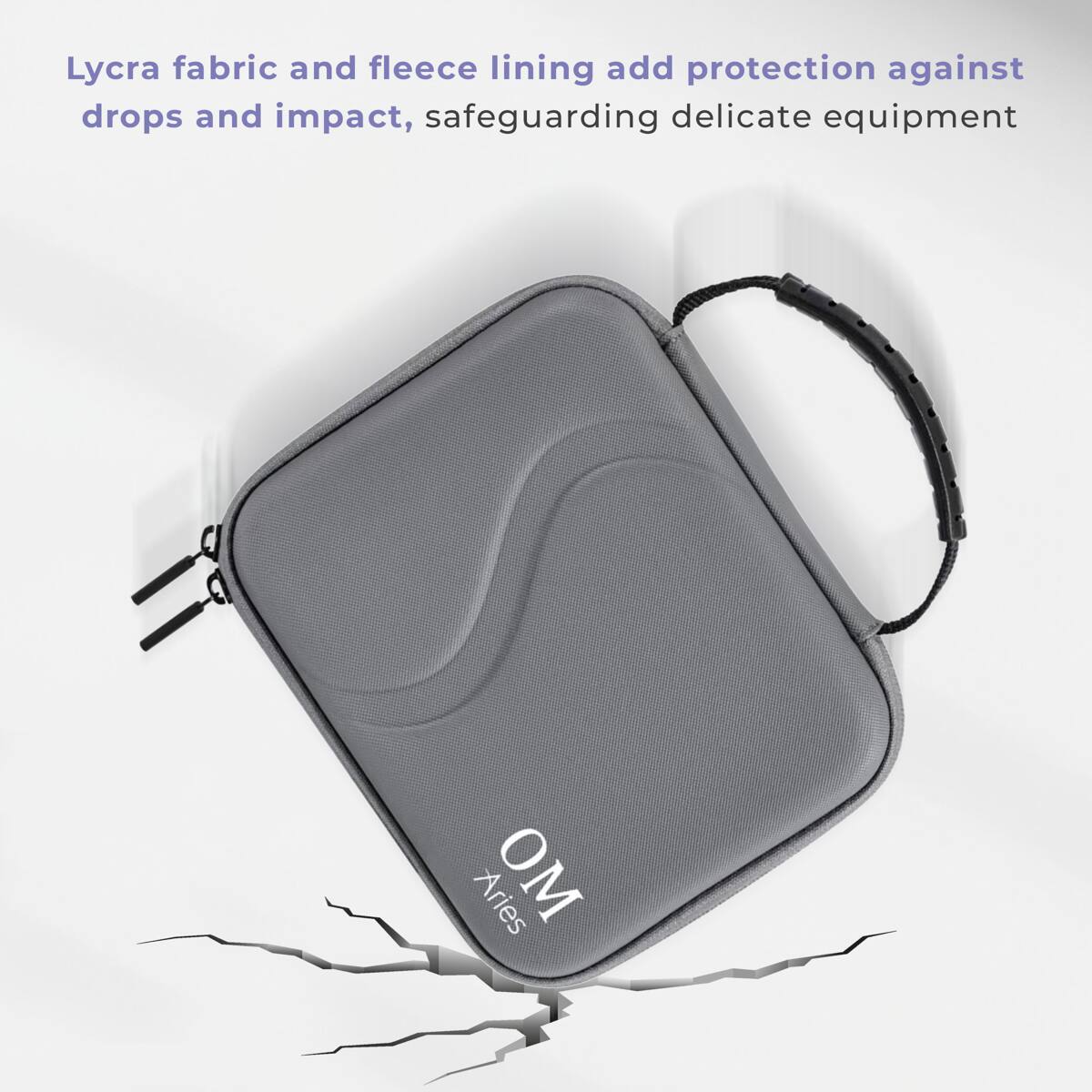 Lycra fabric and fleece lining add protection against drops and impact, safeguarding delicate equipment