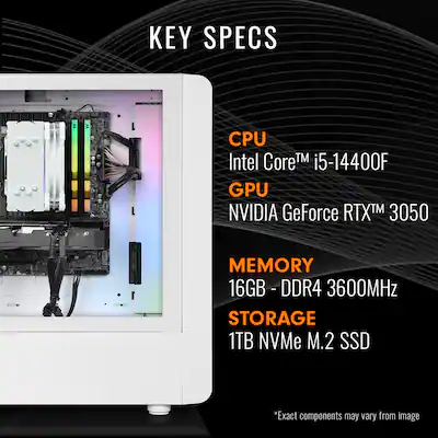 Thermaltake Quartz i350 R4 Gaming Desktop 14th Gen Intel Core i5 Thermaltake Quartz i350 R4 Gaming Desktop 14th Gen Intel Core i5