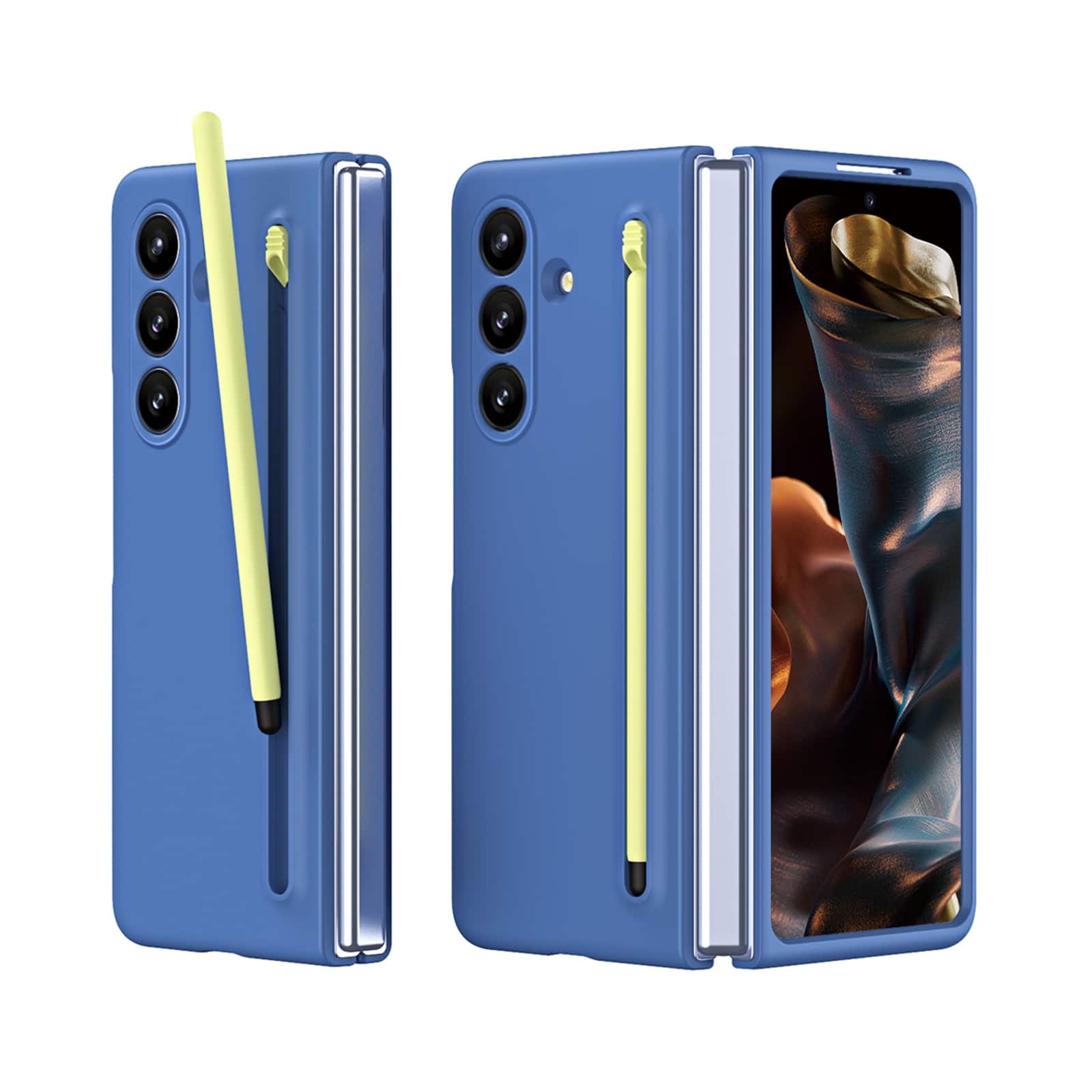 Dteck - Shockproof Full Body Pen Holder Case For Samsung Z Fold 8 Ultra with Stylus & Screen Protector - Skyblue price history on PriceWatchPro