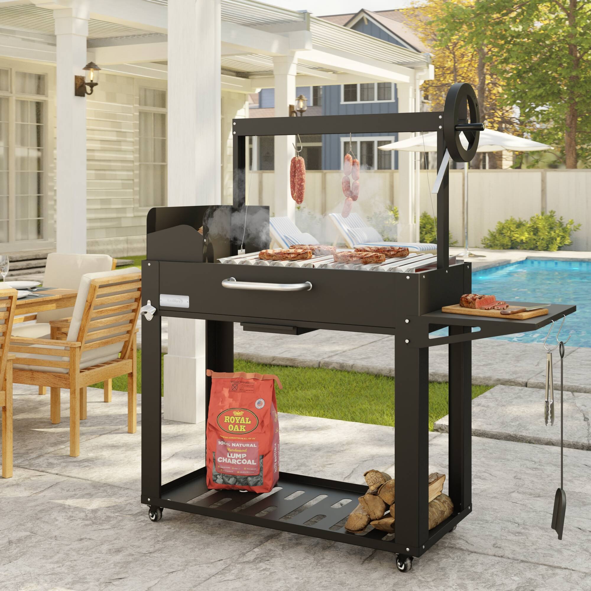 C - T ROYAL OAK | - - 5~1 f NATURAL LUMP CHARCOAL