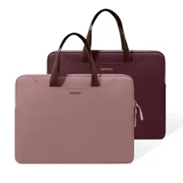 tomtoc - TheHer-A21 14-inch Slim Laptop Handbag Sleeve for 14 inch MacBook Pro, 13" MacBook Air & Pro, Microsoft Surface Laptop - Raspberry