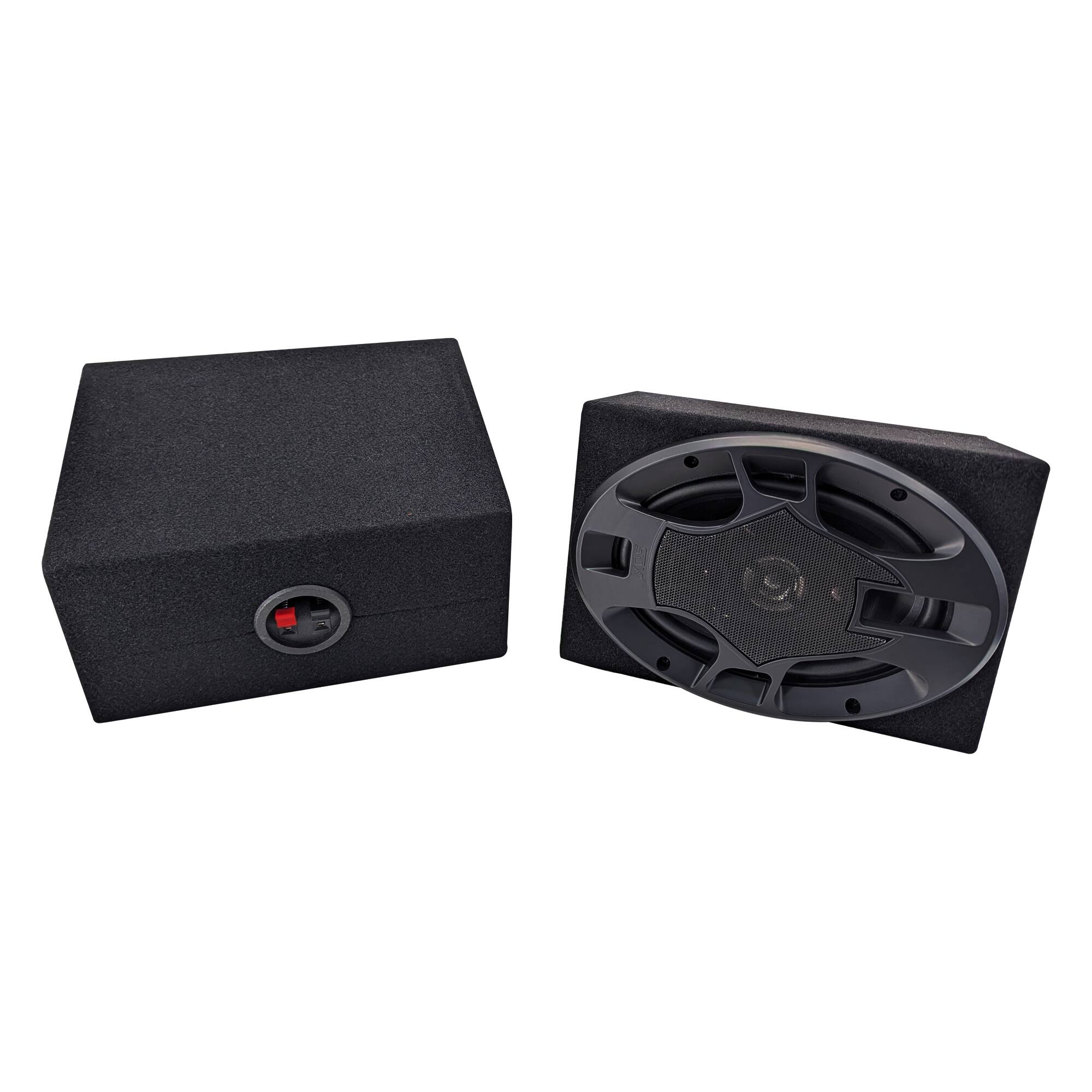 Alt View 3. SDX Audio - 5"x7" 4-way Car Speaker System Hatchback Boxes - Black.