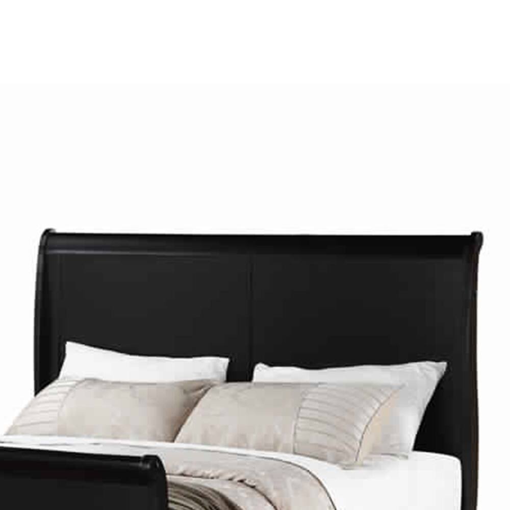 Alt View 3. Manhattan Lane - Classy Twin Bed - Black.