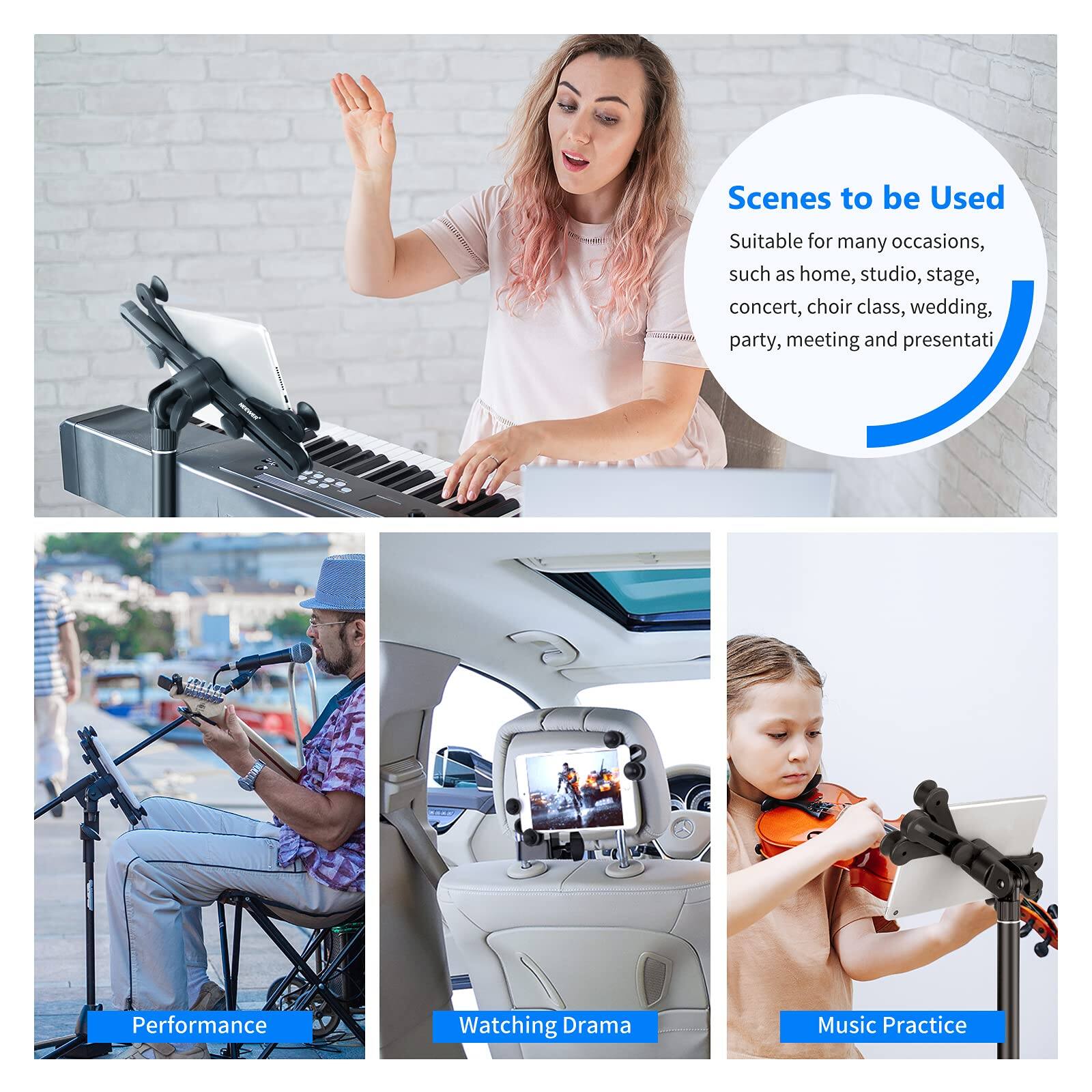 Scenes to be Used  
Suitable for many occasions, such as home, studio, stage, concert, choir class, wedding, party, meeting and presentation  

Performance  
Watching Drama  
Music Practice