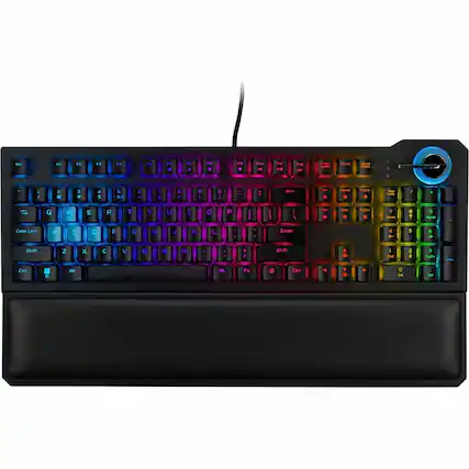 Front. Predator - Aethon PKW120 Full-size Wired Opto-mechanical Gaming Keyboard with Customizable Backlighting - Black.
