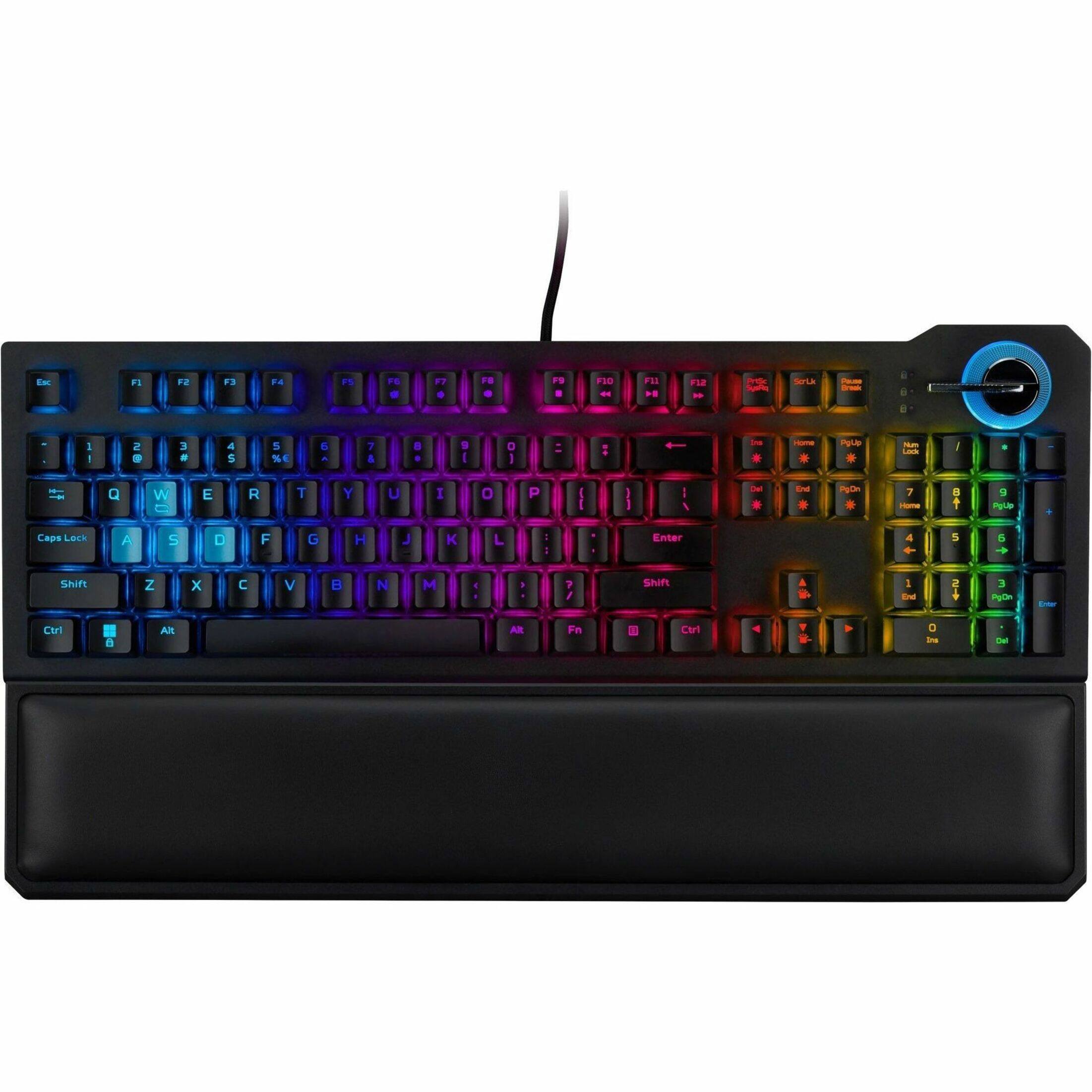 Predator - Aethon PKW120 Full-size Wired Opto-mechanical Gaming Keyboard with Customizable Backlighting - Black