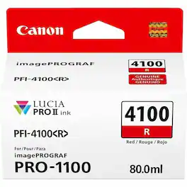 Canon - PFI-4100 R LUCIA PRO II INDIVIDUAL INK TANK