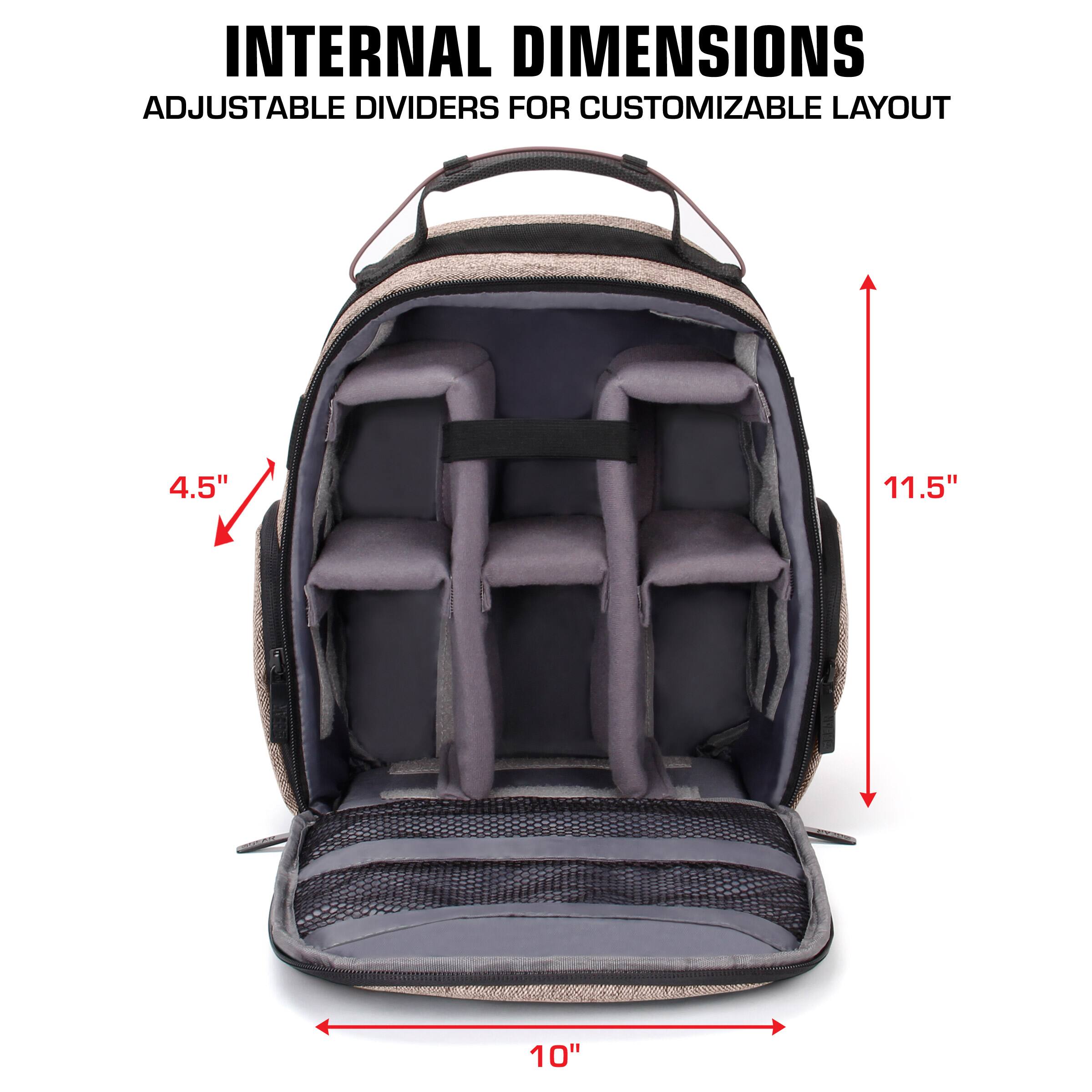 INTERNAL DIMENSIONS  
ADJUSTABLE DIVIDERS FOR CUSTOMIZABLE LAYOUT  

4.5"  
11.5"  
10"