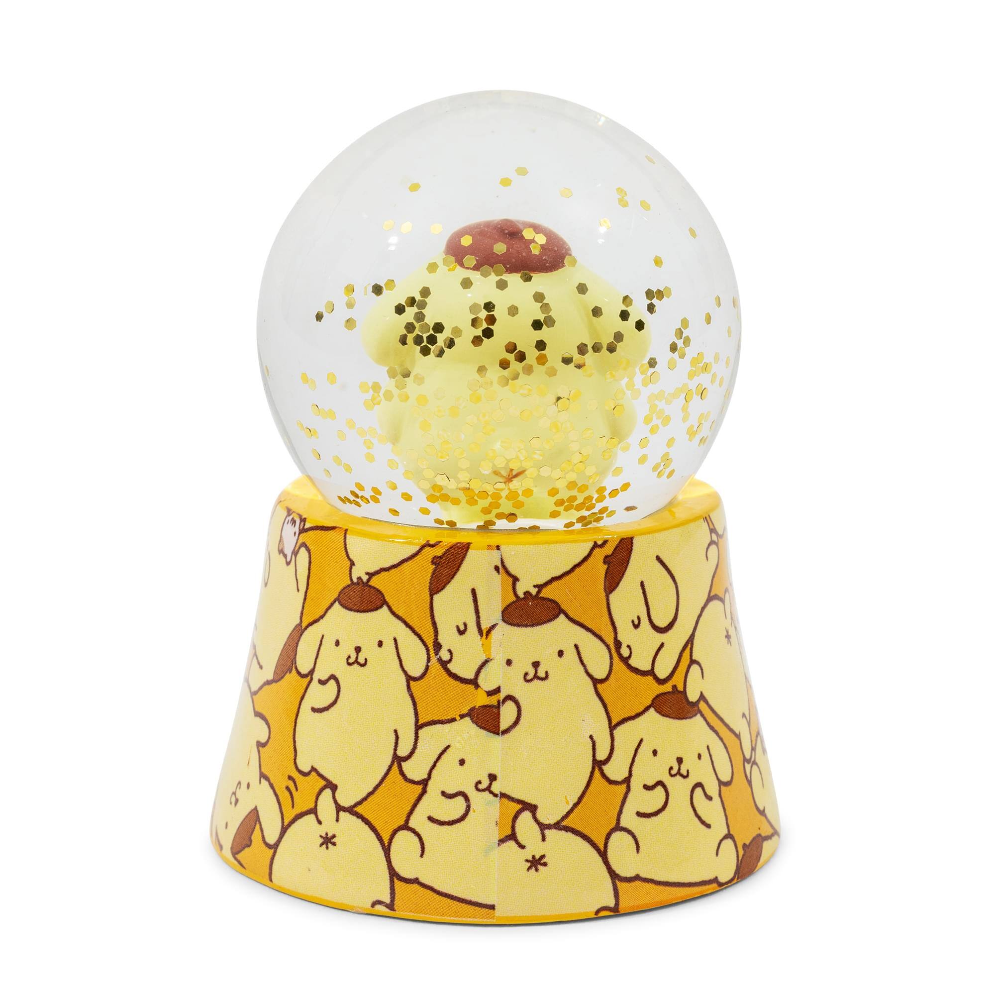 Alt View 2. Silver Buffalo - Sanrio Pompompurin Mini Light-Up Snow Globe | 3 Inches Tall - Brown.