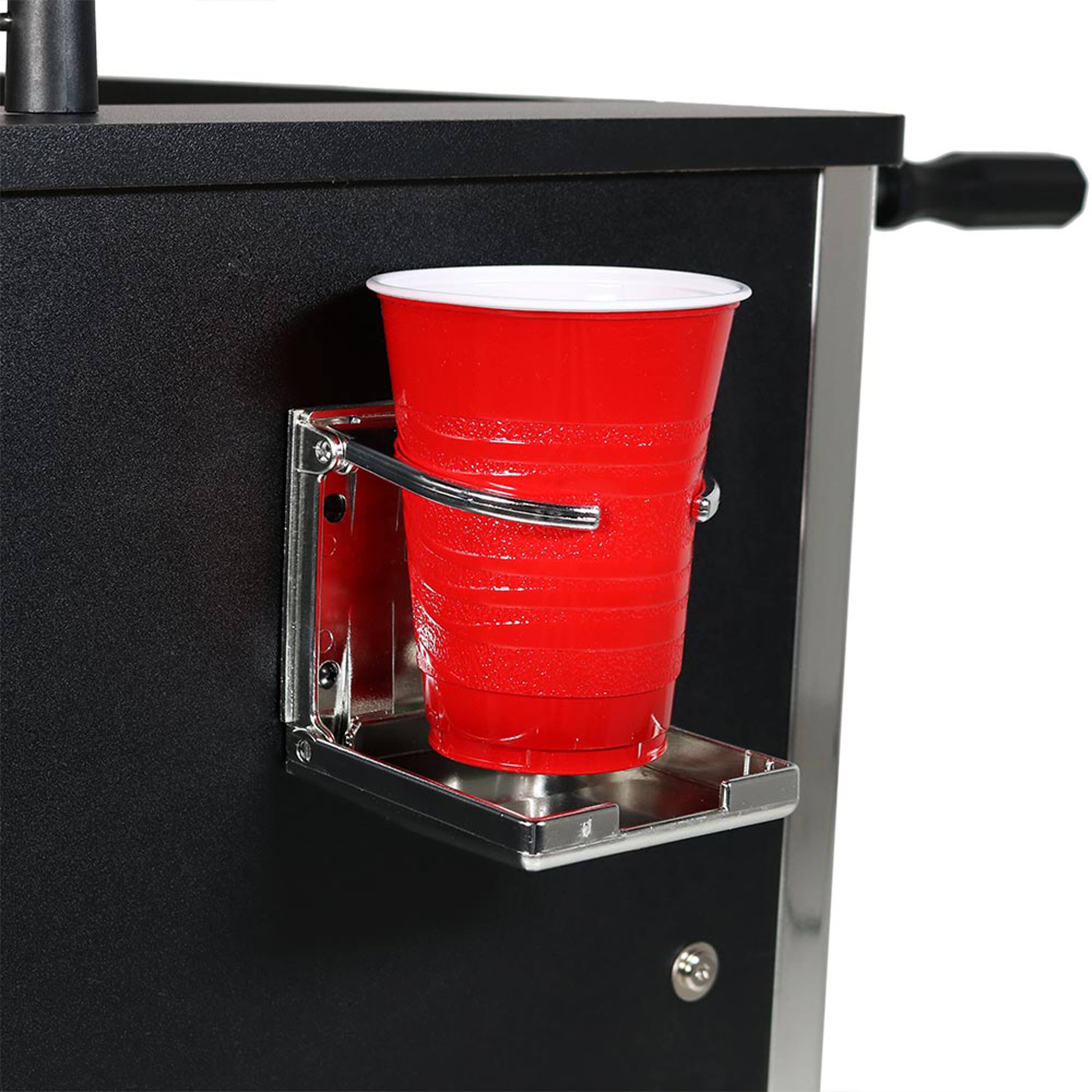 Alt View 9. Sunnydaze - 55 in Foosball Game Table with Drink Holders - Black.